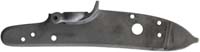 plate, left, wax cast steel, .94" x 5.1", tapped 6-40